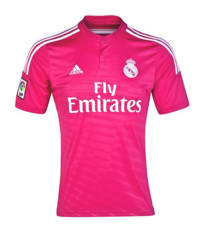 Camisa Real Madrid II 2014/2015 Adidas - Rosa- Retrô