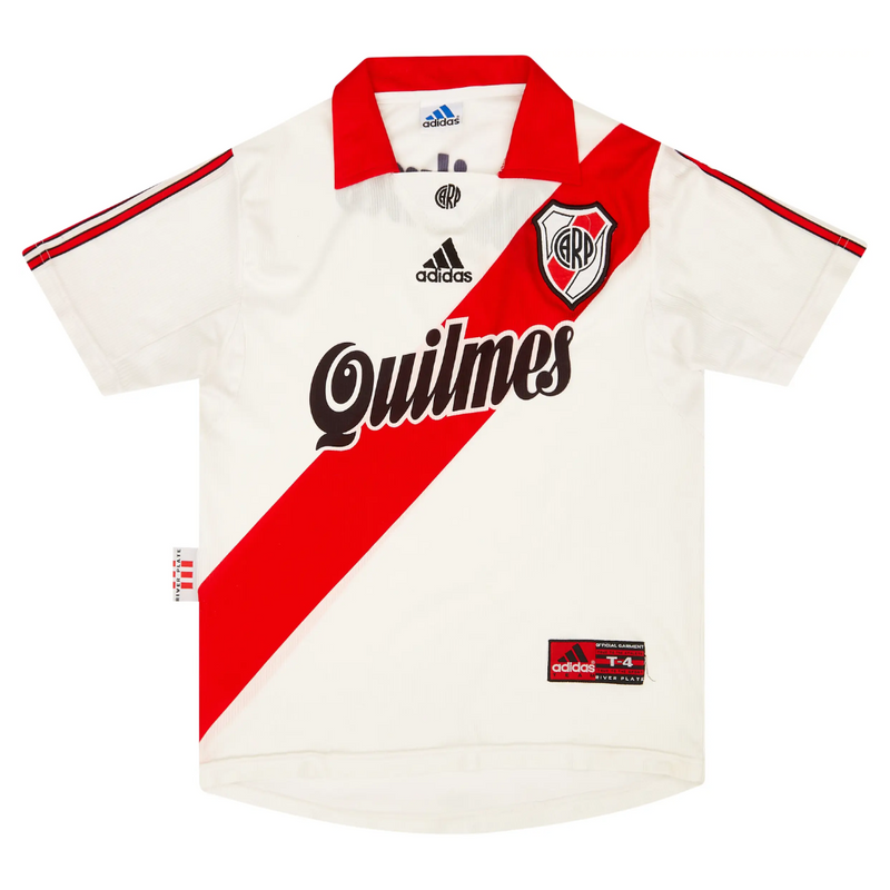 Camisa River Plate I 1998/1999 Adidas - Branca - Retrô