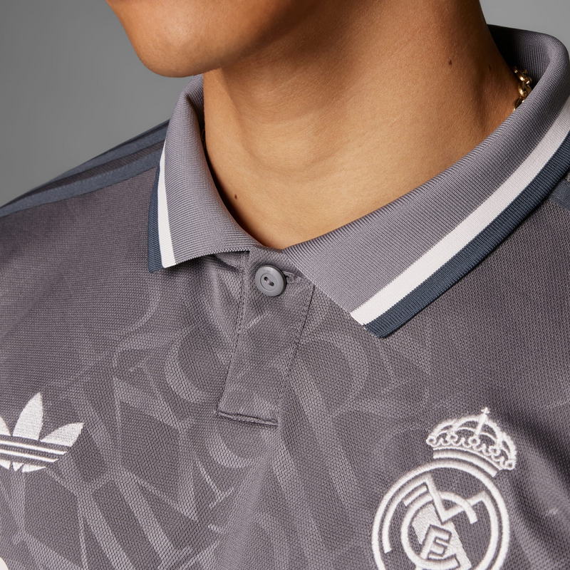 Camisa Real Madrid Third 24/25 - Torcedor Adidas Masculino - Cinza