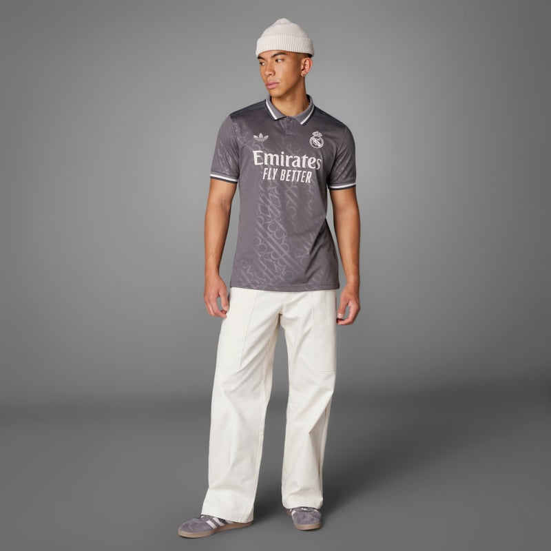 Camisa Real Madrid Third 24/25 - Torcedor Adidas Masculino - Cinza