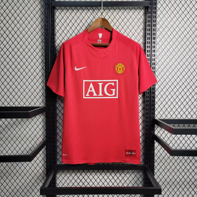 Camisa Manchester United I 2007/2008 - Torcedor Nike Masculina - Vermelho