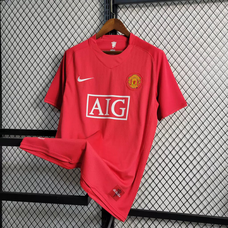 Camisa Manchester United I 2007/2008 - Torcedor Nike Masculina - Vermelho