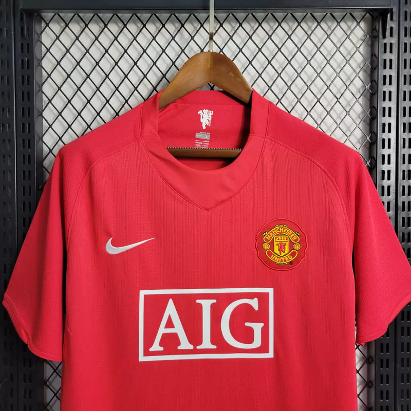 Camisa Manchester United I 2007/2008 - Torcedor Nike Masculina - Vermelho