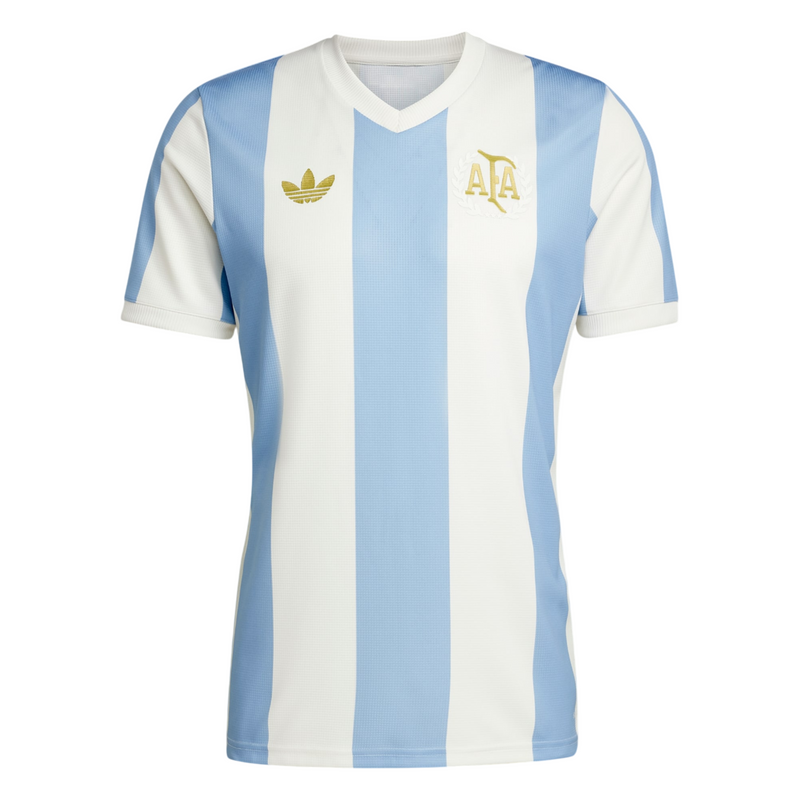 Camisa Argentina Aniversário 2024 - Torcedor Adidas Masculino - Azul e Branco