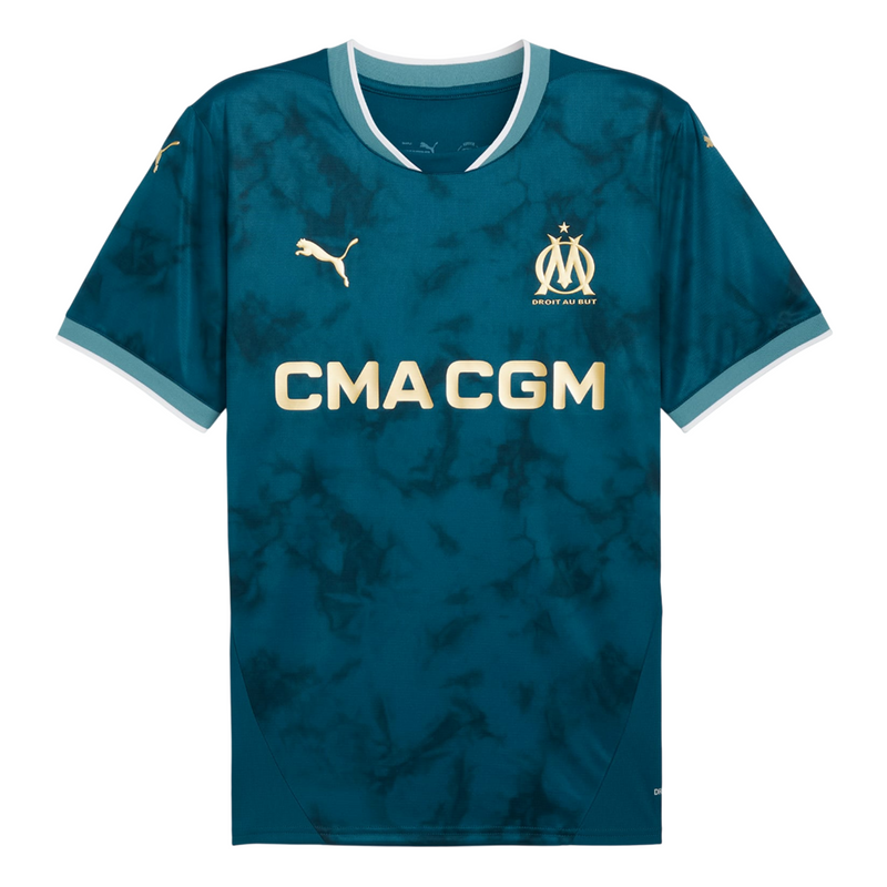 Camisa Olympique de Marseille Away 24/25 - Torcedor Puma Masculino - Azul