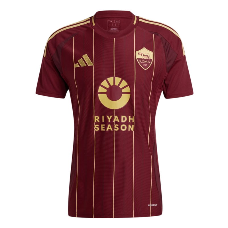 Camisa Roma Home 24/25 - Torcedor Adidas Masculino - Bordô