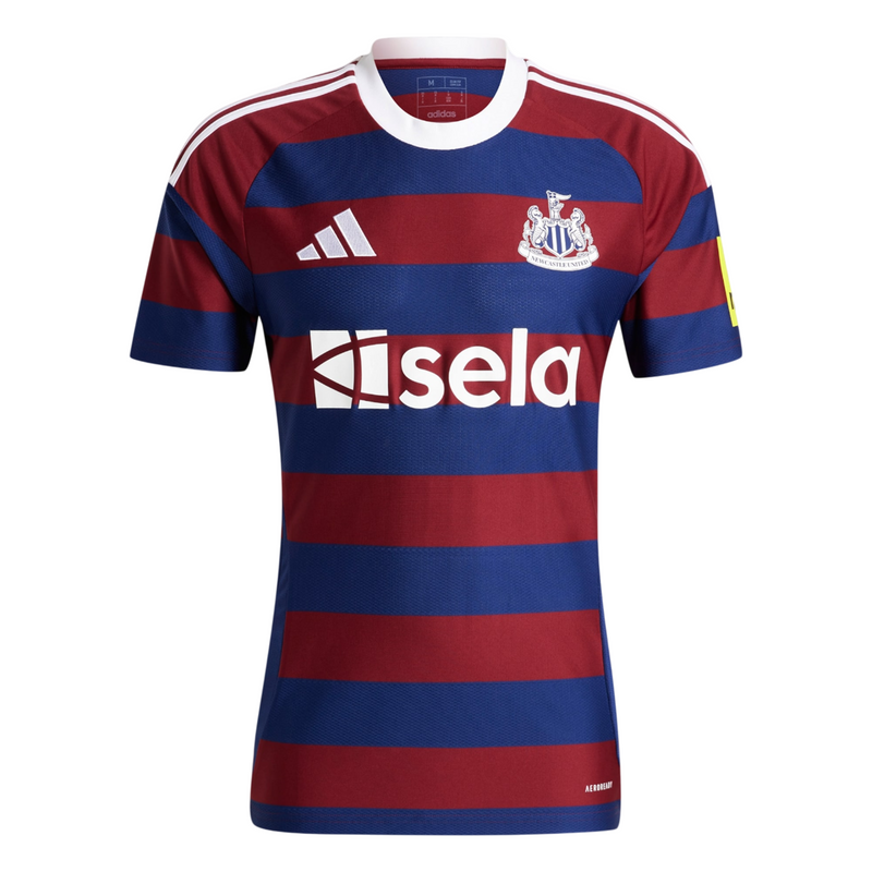 Camisa Newcastle Away 24/25 - Torcedor Adidas Masculino - Vermelho e Azul