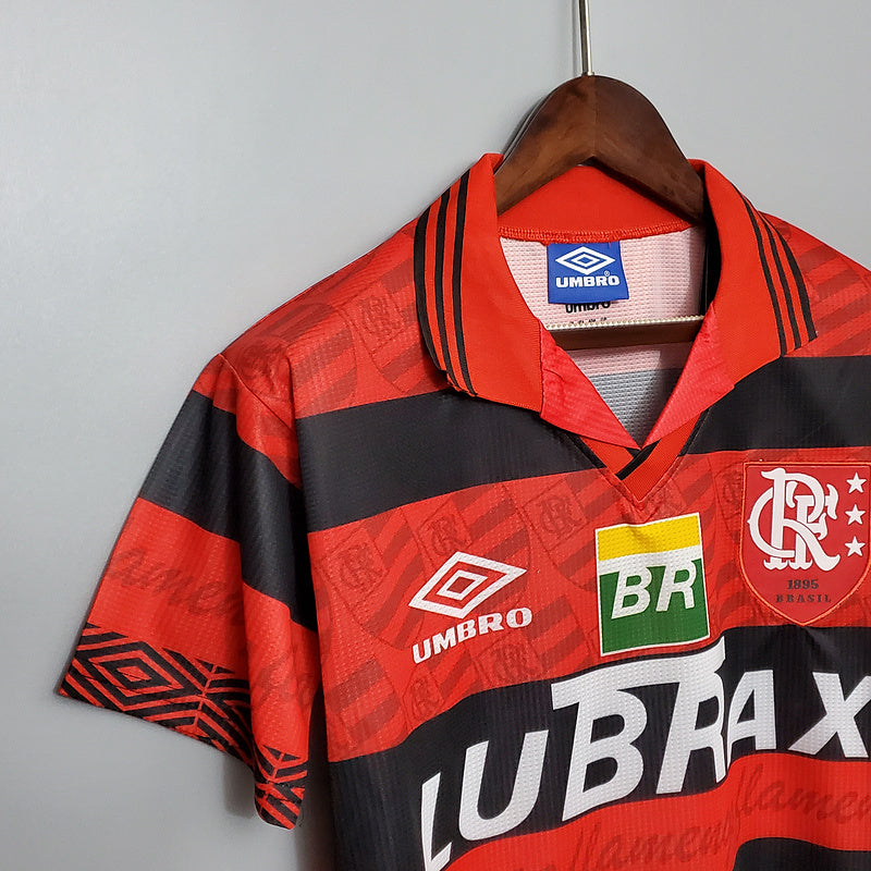 Camisa Flamengo Home 1995/96 - Retrô Umbro Masculino - Vermelho