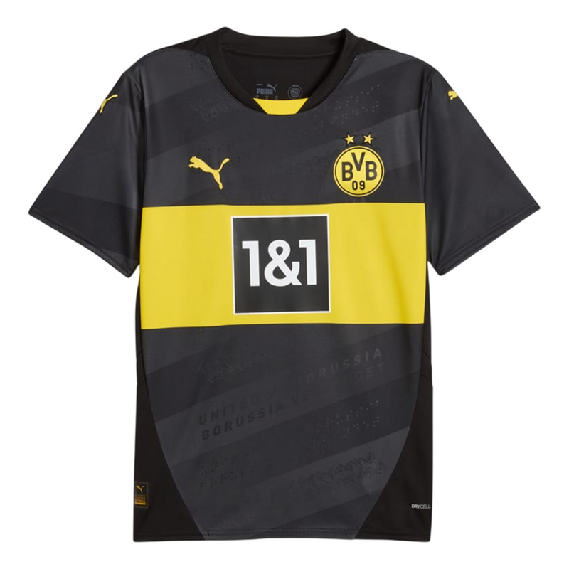 Camisa Borussia Dortmund Away 24/25 - Torcedor Puma Masculino - Preto