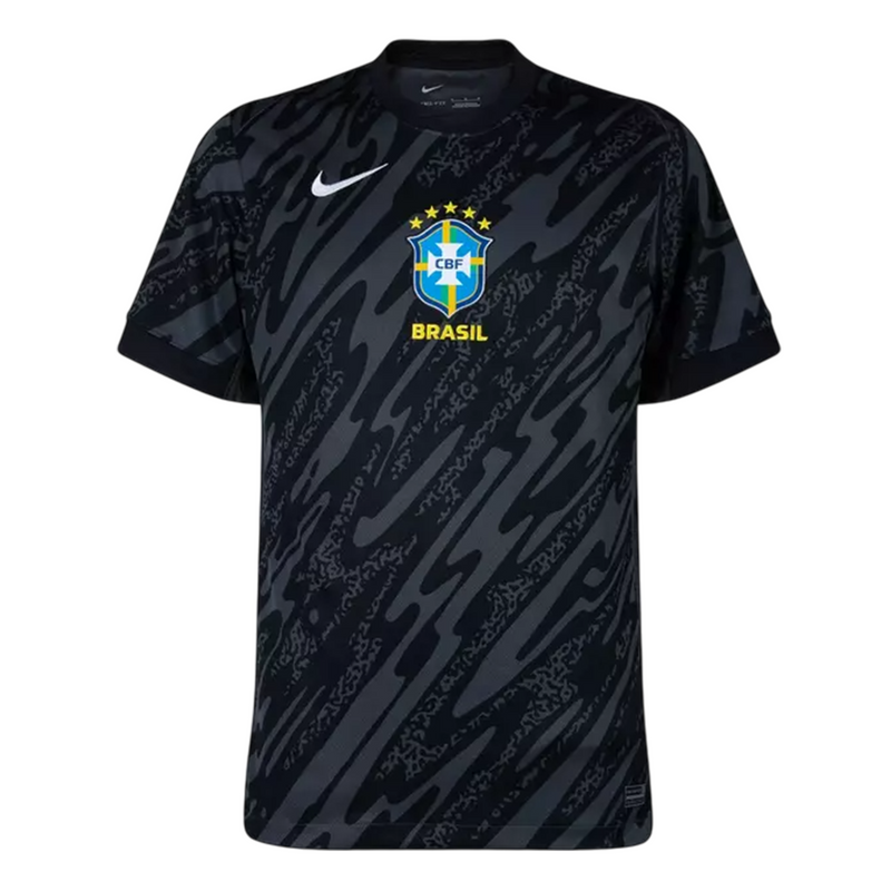 Camisa Brasil Goleiro 24/26 - Torcedor Nike Masculino - Preto