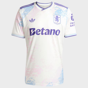 Camisa Aston Villa III 25/26 Adidas Torcedor Masculina - Branca
