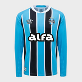 Camisa Grêmio I Manga Longa 25/26 - Azul e Preta