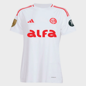 Camisa Internacional Feminina II 25/26 - Branca + Patrocínios