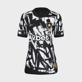 Camisa Botafogo Feminina IV 25/26 - Preta e Branca