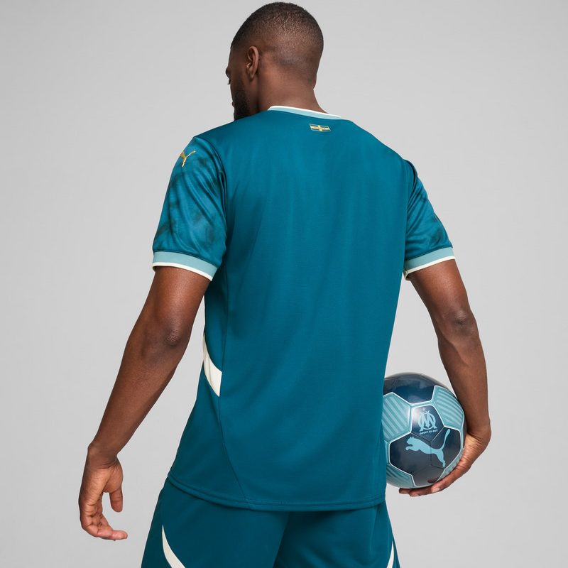 Camisa Olympique de Marseille Away 24/25 - Torcedor Puma Masculino - Azul