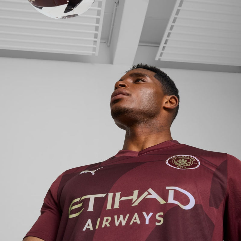 Camisa Manchester City Third 24/25 - Torcedor Puma Masculino - Bordô
