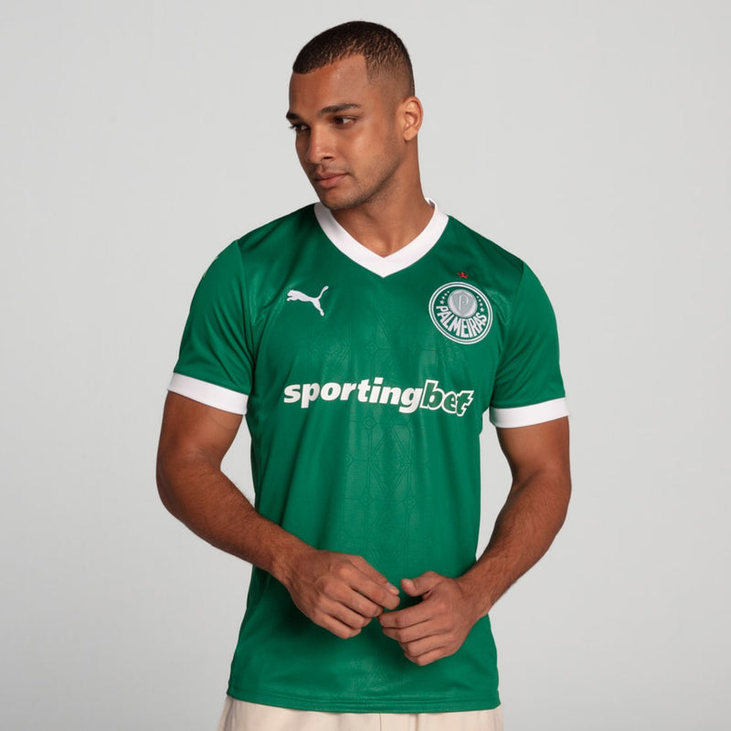 Camisa Palmeiras Home 25/26 - Torcedor Puma Masculino - Verde