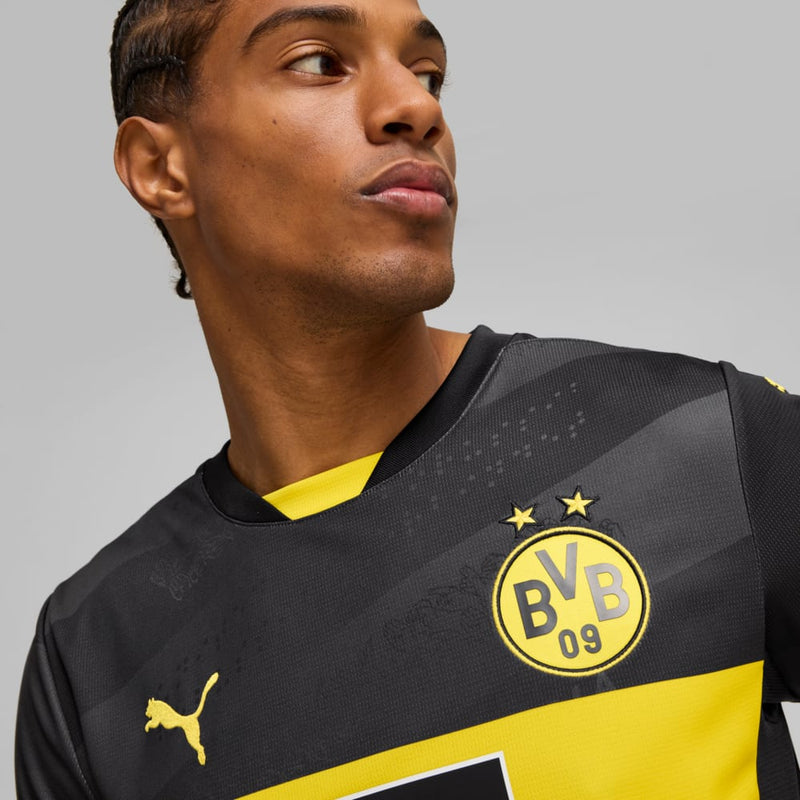 Camisa Borussia Dortmund Away 24/25 - Torcedor Puma Masculino - Preto