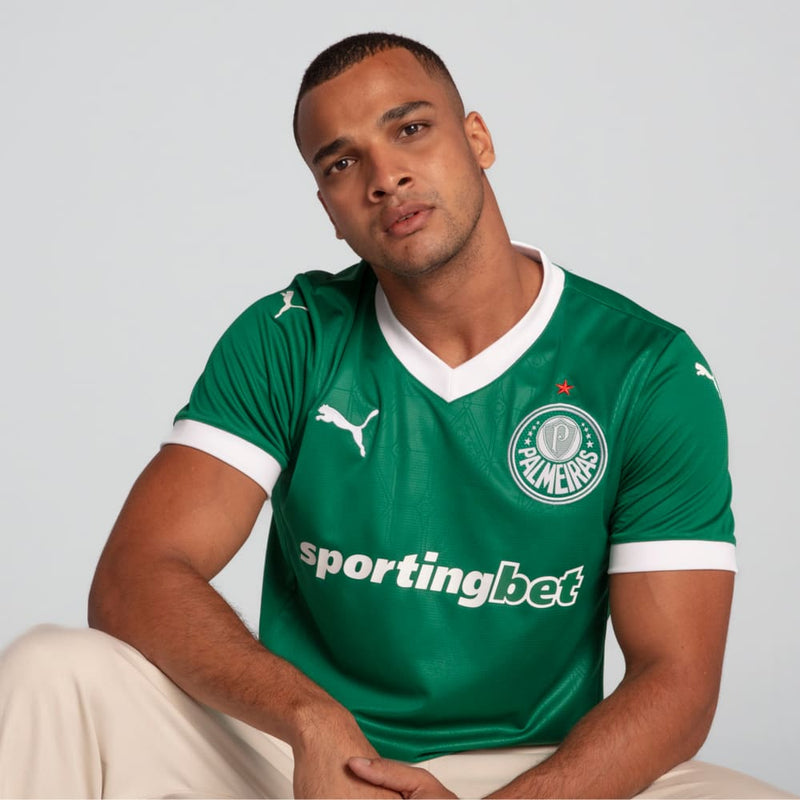 Camisa Palmeiras Home 25/26 - Torcedor Puma Masculino - Verde