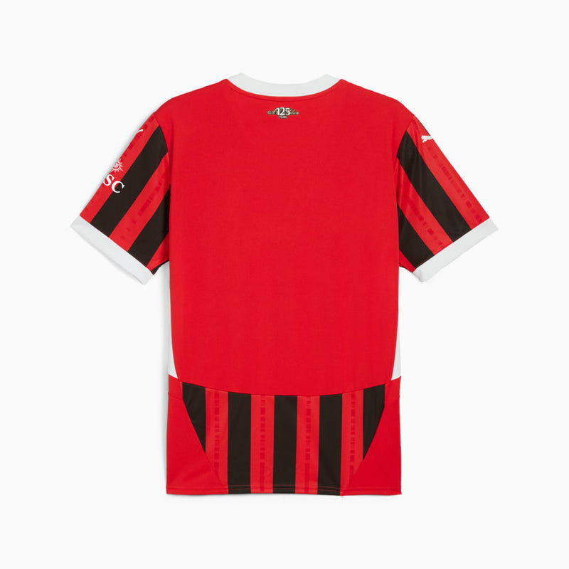 Camisa Milan Home 24/25 - Torcedor Puma Masculino - Vermelho e Preto