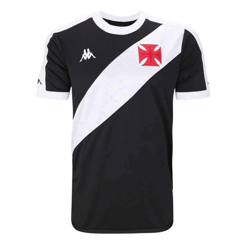 Camisa Vasco Home 24/25 - Torcedor Kappa Masculino - Preto