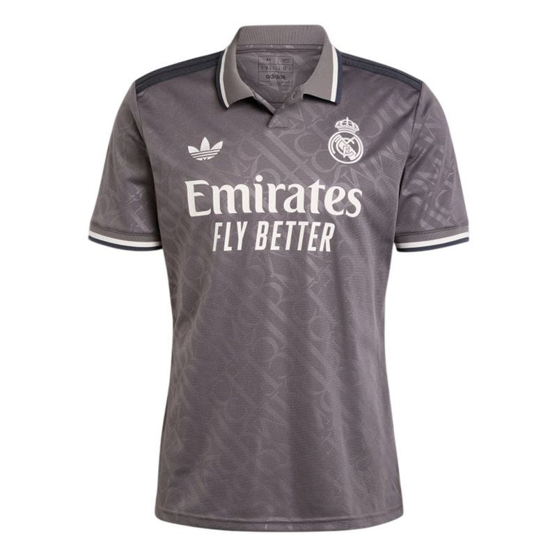 Camisa Real Madrid Third 24/25 - Torcedor Adidas Masculino - Cinza