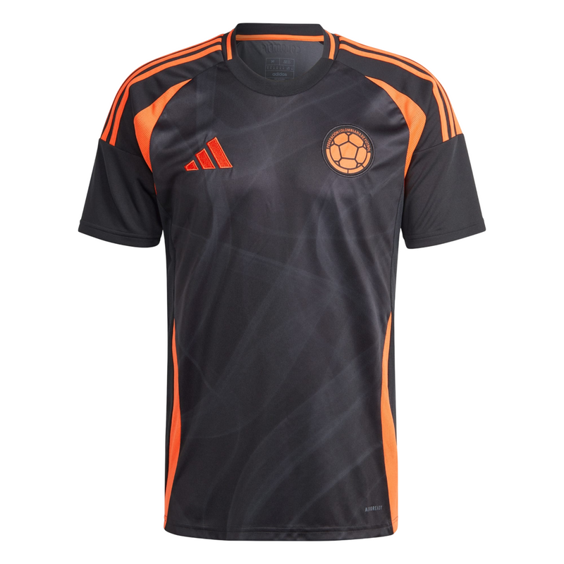 Camisa Colômbia Away 24/26 - Torcedor Adidas Masculino - Preto e Laranja